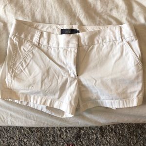 J Crew White Chino Shorts